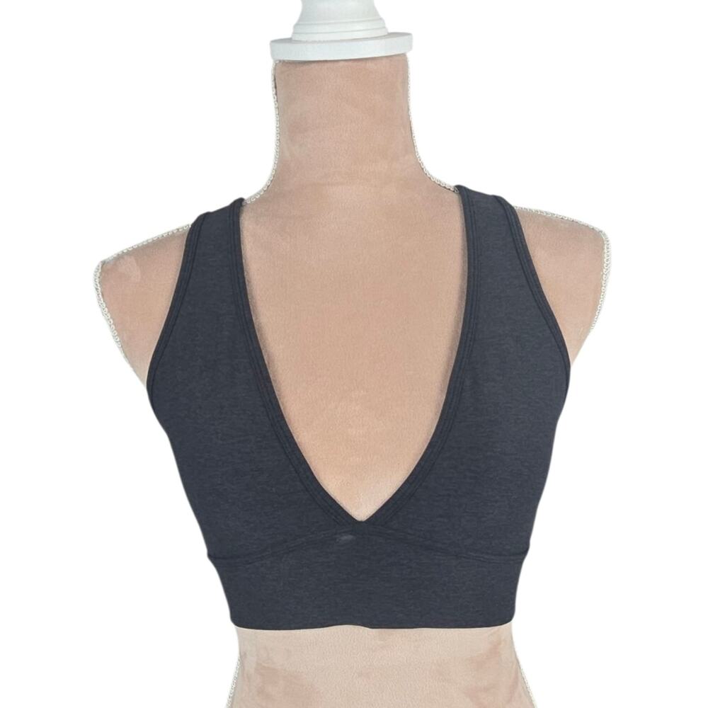 Varley Walsh Sports Bra Charcoal Grey Size Small